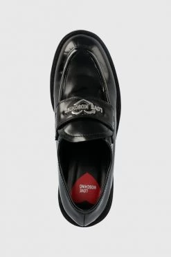 Γυναικεία Χαμηλά τακούνια Δερμάτινα γοβάκια Love Moschino μαύρο -Love Moschino Κατάστημα unnamed file 2726