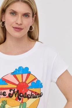 Γυναικεία Κοντομάνικο Μπλουζάκι Love Moschino άσπρο -Love Moschino Κατάστημα unnamed file 2745