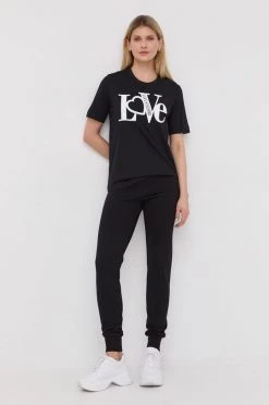 Γυναικεία Κοντομάνικο Μπλουζάκι Love Moschino χρώμα: μαύρο -Love Moschino Κατάστημα unnamed file 2771