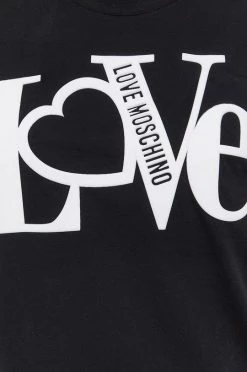 Γυναικεία Κοντομάνικο Μπλουζάκι Love Moschino χρώμα: μαύρο -Love Moschino Κατάστημα unnamed file 2774