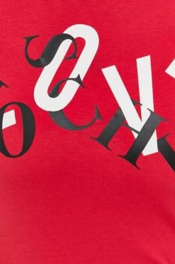 Γυναικεία Κοντομάνικο Μπλουζάκι Love Moschino χρώμα: κόκκινο -Love Moschino Κατάστημα unnamed file 2823