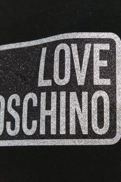 Γυναικεία Κοντομάνικο Μπλουζάκι Love Moschino χρώμα: μαύρο -Love Moschino Κατάστημα unnamed file 2838