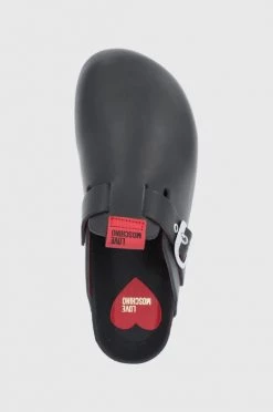 Γυναικεία Σαγιονάρες Δερμάτινες παντόφλες Love Moschino χρώμα: μαύρο -Love Moschino Κατάστημα unnamed file 2842