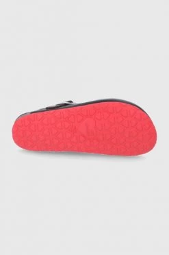 Γυναικεία Σαγιονάρες Δερμάτινες παντόφλες Love Moschino χρώμα: μαύρο -Love Moschino Κατάστημα unnamed file 2843