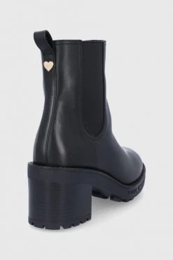 Γυναικεία Μποτάκια Δερμάτινες μπότες Τσέλσι Love Moschino χρώμα: μαύρο -Love Moschino Κατάστημα unnamed file 2865