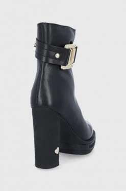 Γυναικεία Μποτάκια Δερμάτινες μπότες Love Moschino χρώμα: μαύρο -Love Moschino Κατάστημα unnamed file 2870