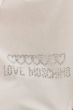 Γυναικεία Πουκάμισα Πουκάμισο Love Moschino χρώμα: άσπρο -Love Moschino Κατάστημα unnamed file 2911
