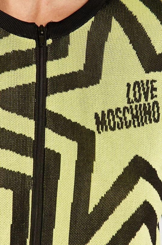 Γυναικεία Με φερμουάρ Love Moschino - Πλεκτή ζακέτα κίτρινο πράσινο 5 Γυναικεία Με φερμουάρ Love Moschino - Πλεκτή ζακέτα κίτρινο πράσινο - Image 5