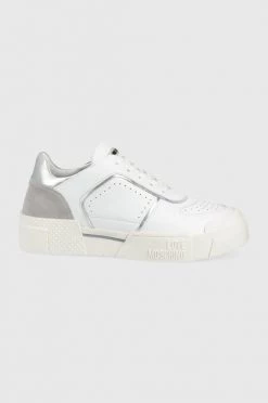 Γυναικεία Sneakers Δερμάτινα παπούτσια Love Moschino άσπρο