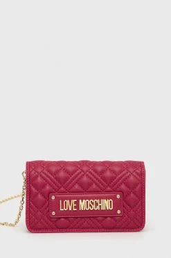 Γυναικεία Τσάντες χειρός Τσάντα συμπλέκτη Love Moschino ροζ