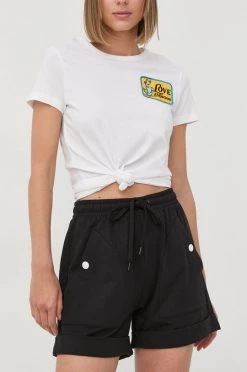 Γυναικεία Σορτς Βαμβακερό σορτσάκι Love Moschino μαύρο,