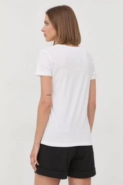 Γυναικεία Κοντομάνικο Βαμβακερό μπλουζάκι Love Moschino άσπρο -Love Moschino Κατάστημα unnamed file 3018