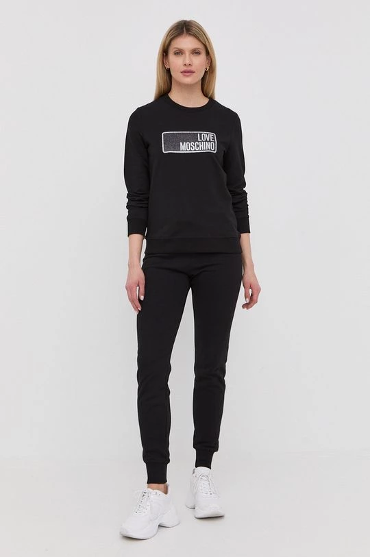 Γυναικεία Χωρίς φερμουάρ Μπλούζα Love Moschino χρώμα: μαύρο, 2 Γυναικεία Χωρίς φερμουάρ Μπλούζα Love Moschino χρώμα: μαύρο, - Image 2