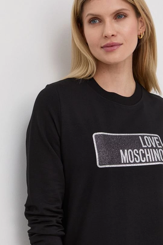 Γυναικεία Χωρίς φερμουάρ Μπλούζα Love Moschino χρώμα: μαύρο, 4 Γυναικεία Χωρίς φερμουάρ Μπλούζα Love Moschino χρώμα: μαύρο, - Image 4