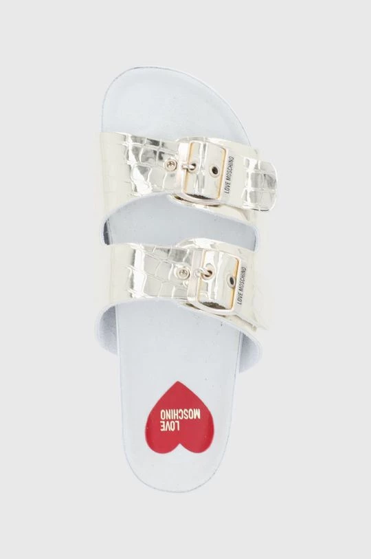 Γυναικεία Σαγιονάρες Παντόφλες Love Moschino χρώμα: χρυσαφί 4 Γυναικεία Σαγιονάρες Παντόφλες Love Moschino χρώμα: χρυσαφί - Image 4