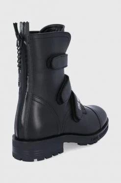 Γυναικεία Μποτάκια Δερμάτινες μπότες Love Moschino χρώμα: μαύρο -Love Moschino Κατάστημα unnamed file 319