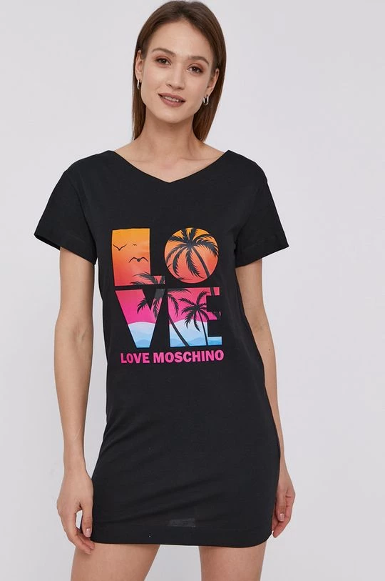 Γυναικεία Φορέματα Φόρεμα Love Moschino μαύρο 1 Γυναικεία Φορέματα Φόρεμα Love Moschino μαύρο