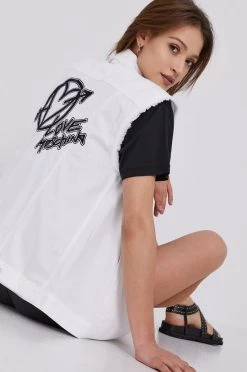 Γυναικεία Γιλέκα Γιλέκο τζιν Love Moschino άσπρο