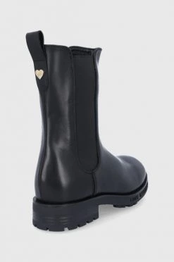 Γυναικεία Μποτάκια Δερμάτινες μπότες Τσέλσι Love Moschino χρώμα: μαύρο -Love Moschino Κατάστημα unnamed file 329