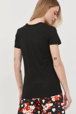 Γυναικεία Κοντομάνικο Βαμβακερό μπλουζάκι Love Moschino μαύρο -Love Moschino Κατάστημα unnamed file 3347