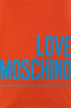 Γυναικεία Κοντομάνικο Βαμβακερό μπλουζάκι Love Moschino πορτοκαλί -Love Moschino Κατάστημα unnamed file 3354