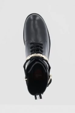 Γυναικεία Μποτάκια Δερμάτινα Workers Love Moschino χρώμα: μαύρο -Love Moschino Κατάστημα unnamed file 341