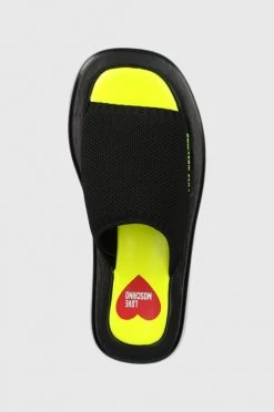 Γυναικεία Σαγιονάρες Παντόφλες Love Moschino χρώμα: μαύρο -Love Moschino Κατάστημα unnamed file 3435