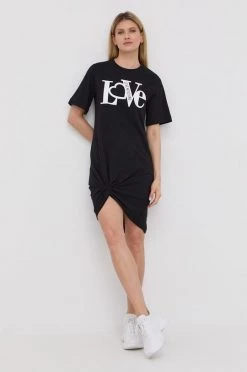 Γυναικεία Φορέματα Βαμβακερό φόρεμα Love Moschino μαύρο, -Love Moschino Κατάστημα unnamed file 3457