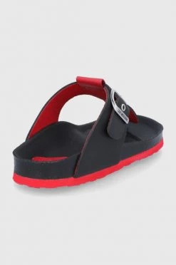 Γυναικεία Δίχαλο Δερμάτινες σαγιονάρες Love Moschino χρώμα: μαύρο -Love Moschino Κατάστημα unnamed file 3520