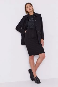 Γυναικεία Παλτά Παλτό Love Moschino χρώμα: μαύρο