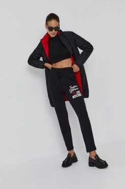 Γυναικεία Παντελόνια φόρμας Παντελόνι Love Moschino χρώμα: μαύρο