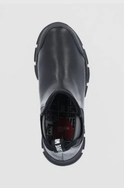 Γυναικεία Μποτάκια Δερμάτινες μπότες Τσέλσι Love Moschino χρώμα: μαύρο -Love Moschino Κατάστημα unnamed file 356