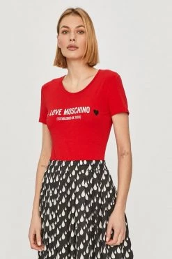 Γυναικεία Κοντομάνικο Love Moschino - Μπλουζάκι κόκκινο