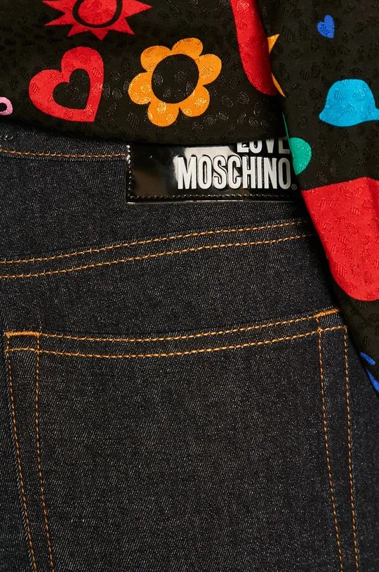 Γυναικεία Καμπάνες Love Moschino - τζιν παντελονι σκούρο μπλε 4 Γυναικεία Καμπάνες Love Moschino - τζιν παντελονι σκούρο μπλε - Image 4