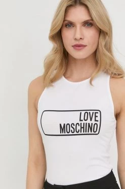 Γυναικεία Αμάνικος Top Love Moschino άσπρο -Love Moschino Κατάστημα unnamed file 3641