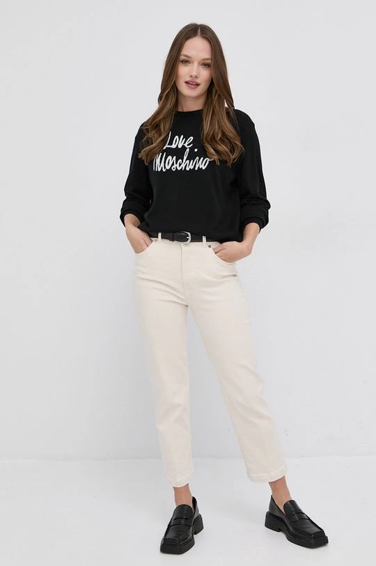 Γυναικεία Χωρίς φερμουάρ Μάλλινο πουλόβερ Love Moschino χρώμα: μαύρο 2 Γυναικεία Χωρίς φερμουάρ Μάλλινο πουλόβερ Love Moschino χρώμα: μαύρο - Image 2