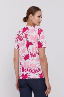 Γυναικεία Κοντομάνικο Μπλουζάκι Love Moschino χρώμα: ροζ -Love Moschino Κατάστημα unnamed file 3678