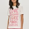 Γυναικεία Κοντομάνικο Μπλουζάκι Love Moschino άσπρο