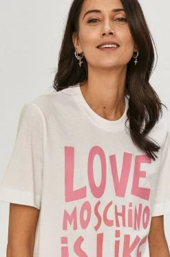 Γυναικεία Κοντομάνικο Μπλουζάκι Love Moschino άσπρο -Love Moschino Κατάστημα unnamed file 3684