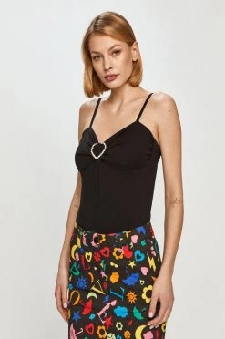 Γυναικεία Αμάνικος Love Moschino - Top μαύρο