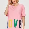 Γυναικεία Κοντομάνικο Love Moschino - Μπλουζάκι φούξια