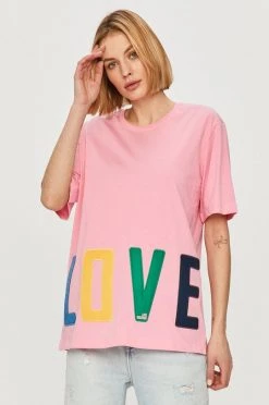 Γυναικεία Κοντομάνικο Love Moschino - Μπλουζάκι φούξια