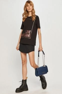 Γυναικεία Κοντομάνικο Love Moschino - Μπλουζάκι μαύρο