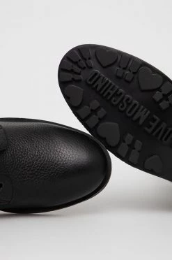 Γυναικεία Μποτάκια Δερμάτινες μπότες Love Moschino χρώμα: μαύρο -Love Moschino Κατάστημα unnamed file 375