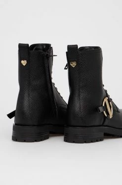 Γυναικεία Μποτάκια Δερμάτινες μπότες Love Moschino χρώμα: μαύρο -Love Moschino Κατάστημα unnamed file 378