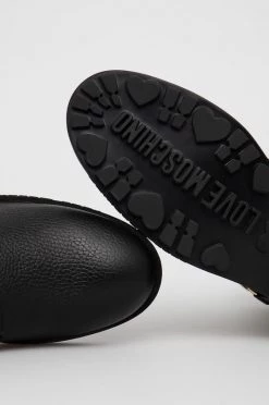 Γυναικεία Μποτάκια Δερμάτινες μπότες Love Moschino χρώμα: μαύρο -Love Moschino Κατάστημα unnamed file 379