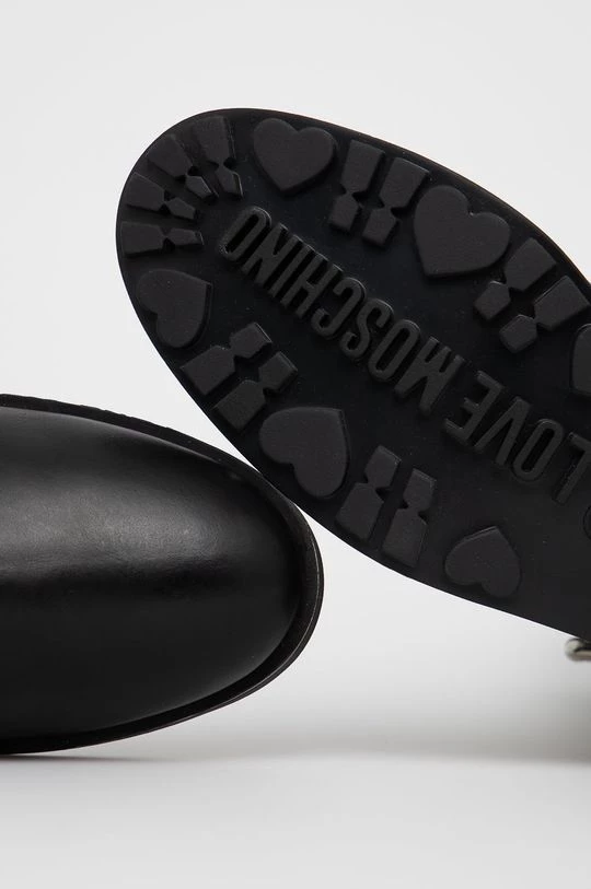 Γυναικεία Μπότες Δερμάτινες μπότες Love Moschino χρώμα: μαύρο 4 Γυναικεία Μπότες Δερμάτινες μπότες Love Moschino χρώμα: μαύρο - Image 4