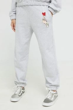 Γυναικεία φόρμες Βαμβακερή φόρμα Love Moschino γκρι -Love Moschino Κατάστημα unnamed file 669