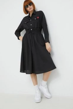 Γυναικεία Φορέματα Φόρεμα Love Moschino μαύρο,