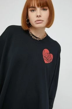 Γυναικεία Φορέματα Βαμβακερό φόρεμα Love Moschino μαύρο, -Love Moschino Κατάστημα unnamed file 711